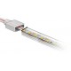 Tapa Inicio de silicona transparente con salida cable para Tira LED 230V de 12mm